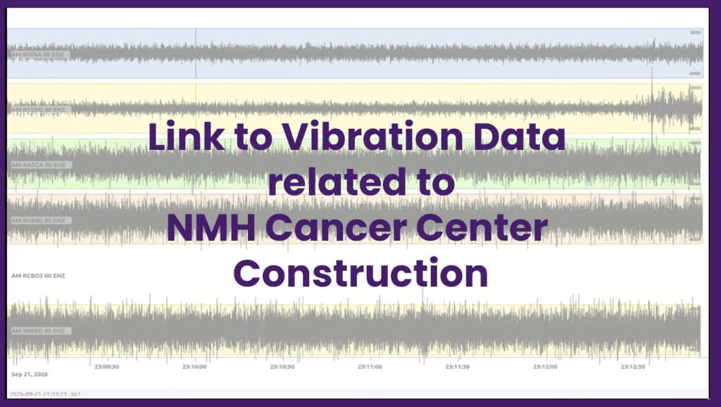 image of vibration data acting as a button for the link to the live vibration data